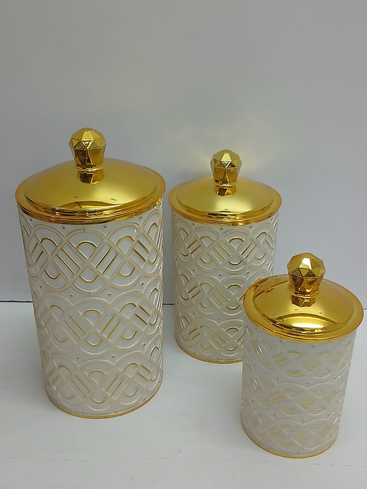 3 in 1 Transparent storage jars