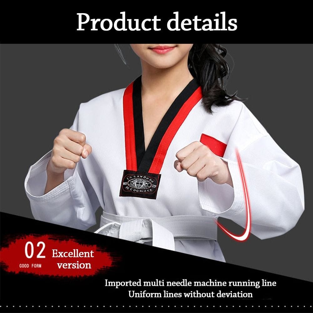 Kids Professional Taekwondo costume(Black stripe
