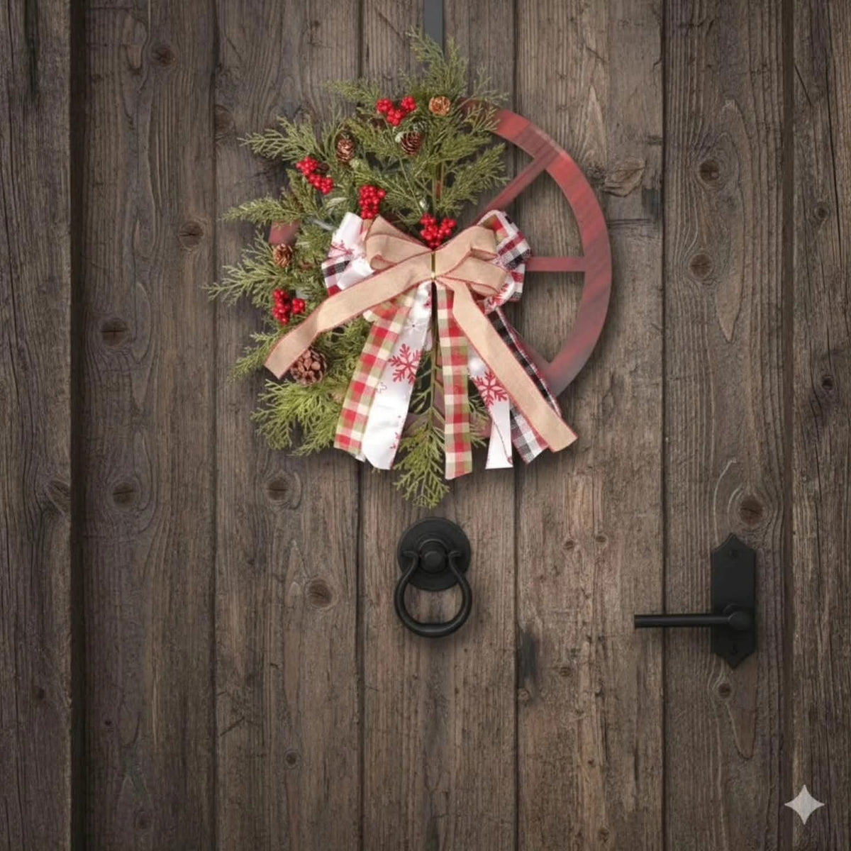 40cm Christmas Rustic When Garland