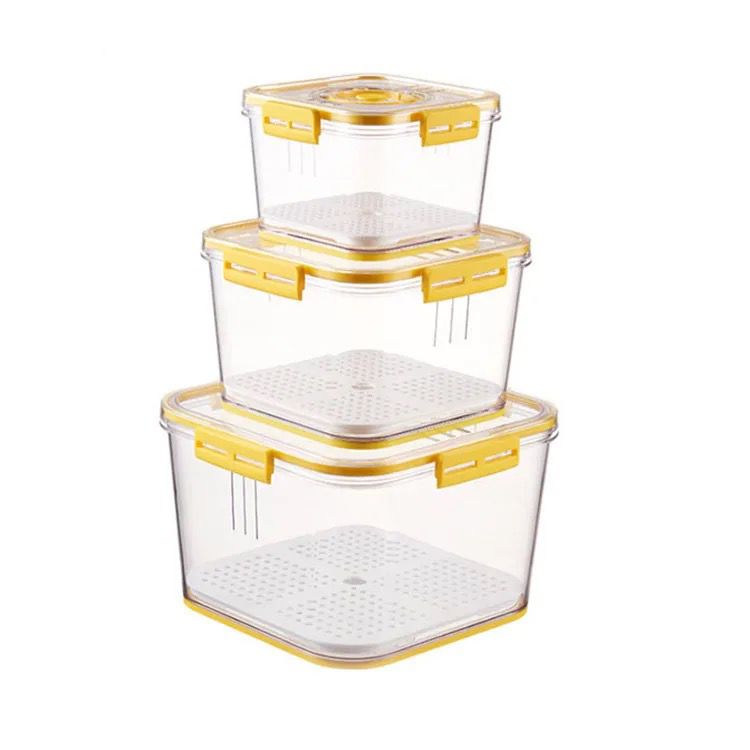 3pcs \ set Stackable Multipurpose Food Storage Containers Organizers