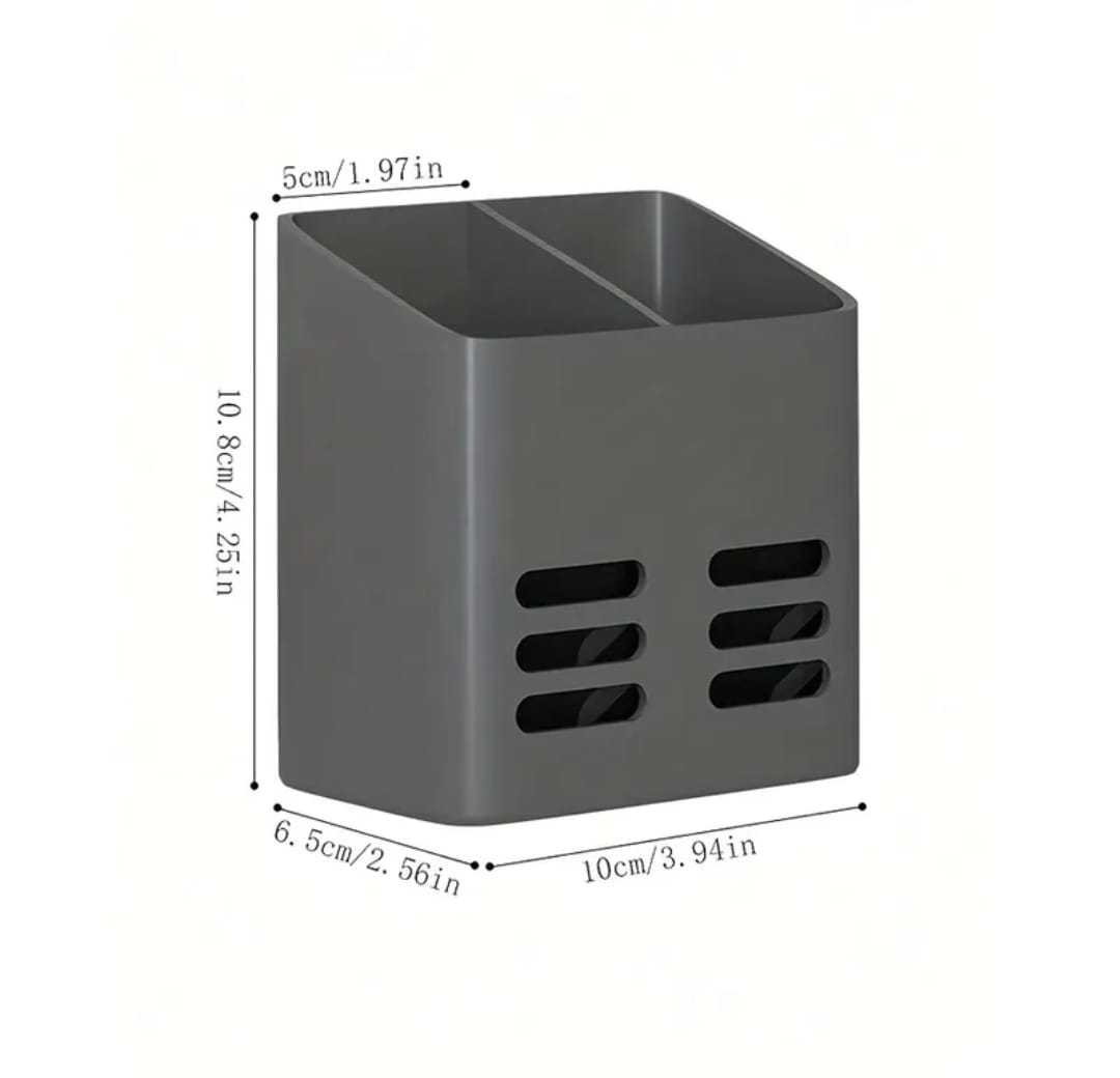 Punch free toothbrush/paste storage box