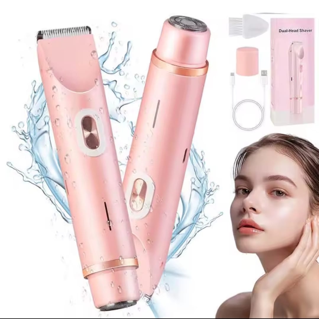 2 in 1 Rechargeable dual head shaver with smoothener