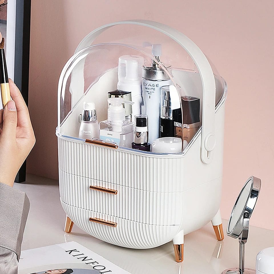 Luxury big capacity cosmetic storage box