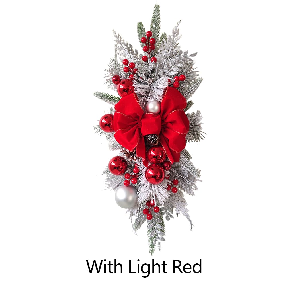 CHRISTMAS STAIRCASE WREATH DECORATIONS