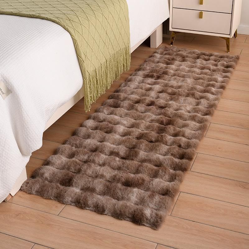 Thickened Bubble Velvet Carpet / 

Bedroom Bedside Mat