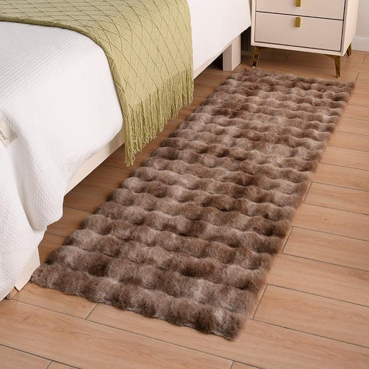 Thickened Bubble Velvet Carpet / 

Bedroom Bedside Mat