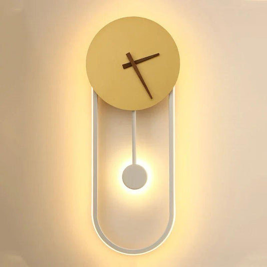 Nordic Modern Wall Lamp Led Minimalist Wall Lamp Living Room Bedroom Corridor LED Wall Clock Lamp Interior Decoration Lamp
