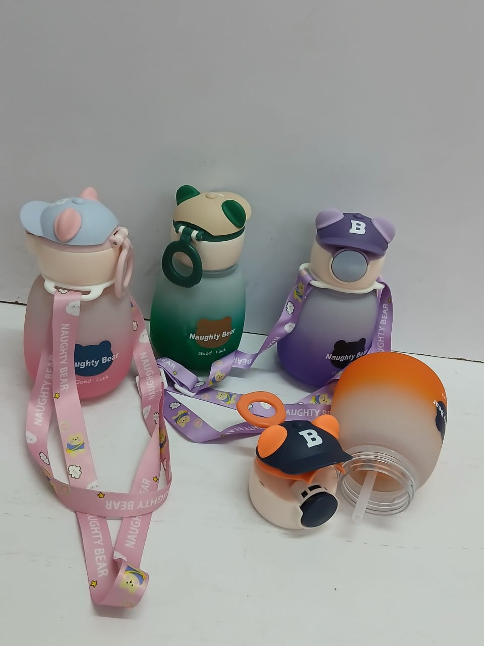 Kids naughty bear water bottle