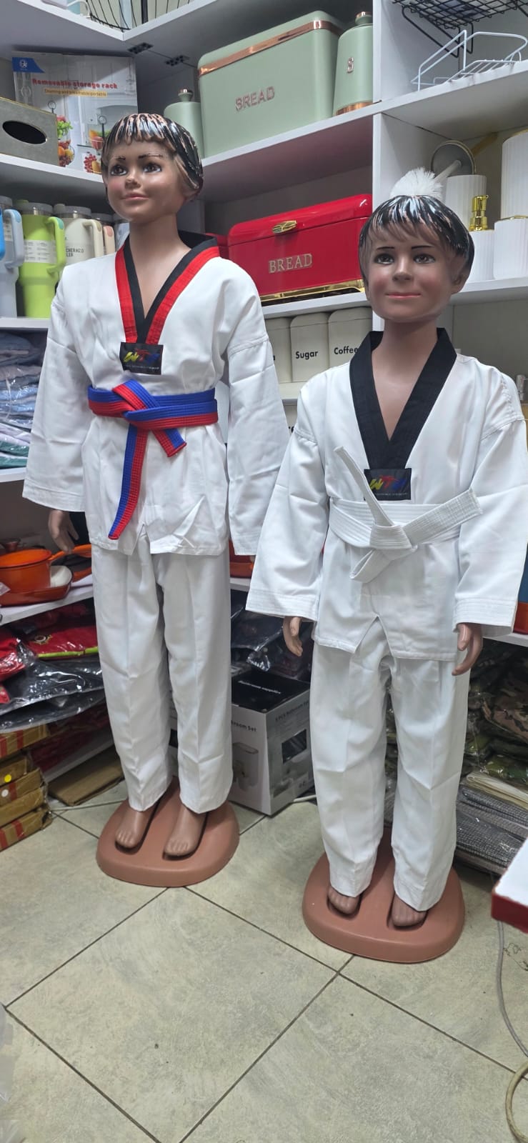 Kids Professional Taekwondo costume(Black stripe