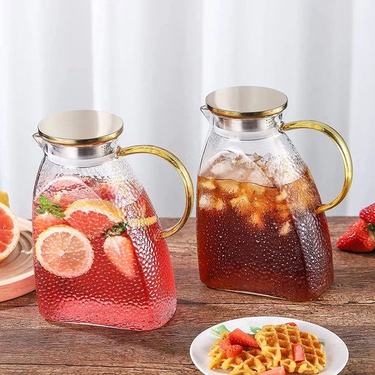 Nordiac luxury borosilicate pot/kettle with stainless steel lid.