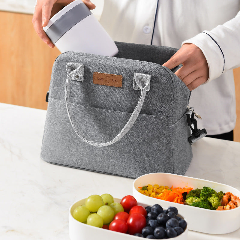 Insulated 9L Large Capacity Lunch Bag  with Adjustable Shoulder Strap