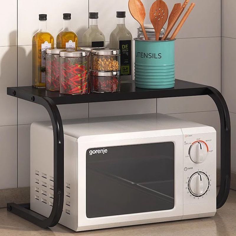 *1 Tier Metallic Microwave organizer shelf / Stand