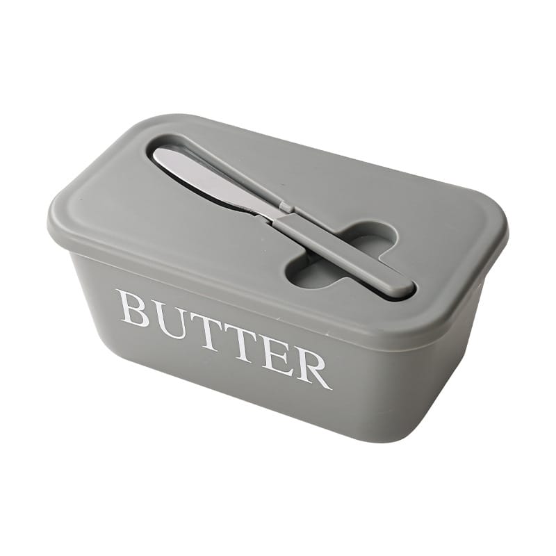 Butter storage box with knife and lid