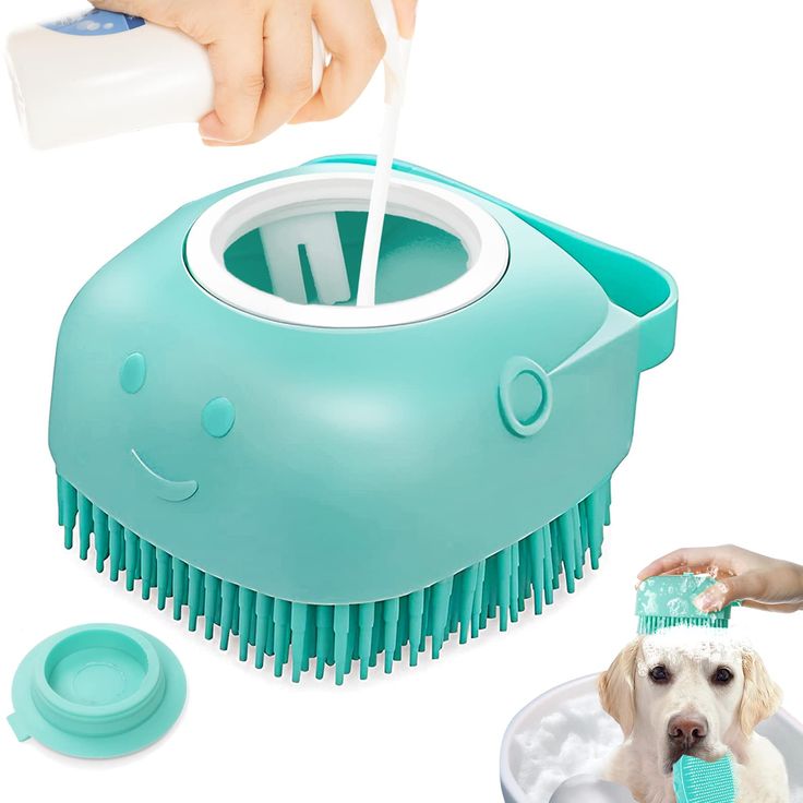 Multipurpose Reusable Silicone Body Scrubbers Brush / Massager with soap dispenser