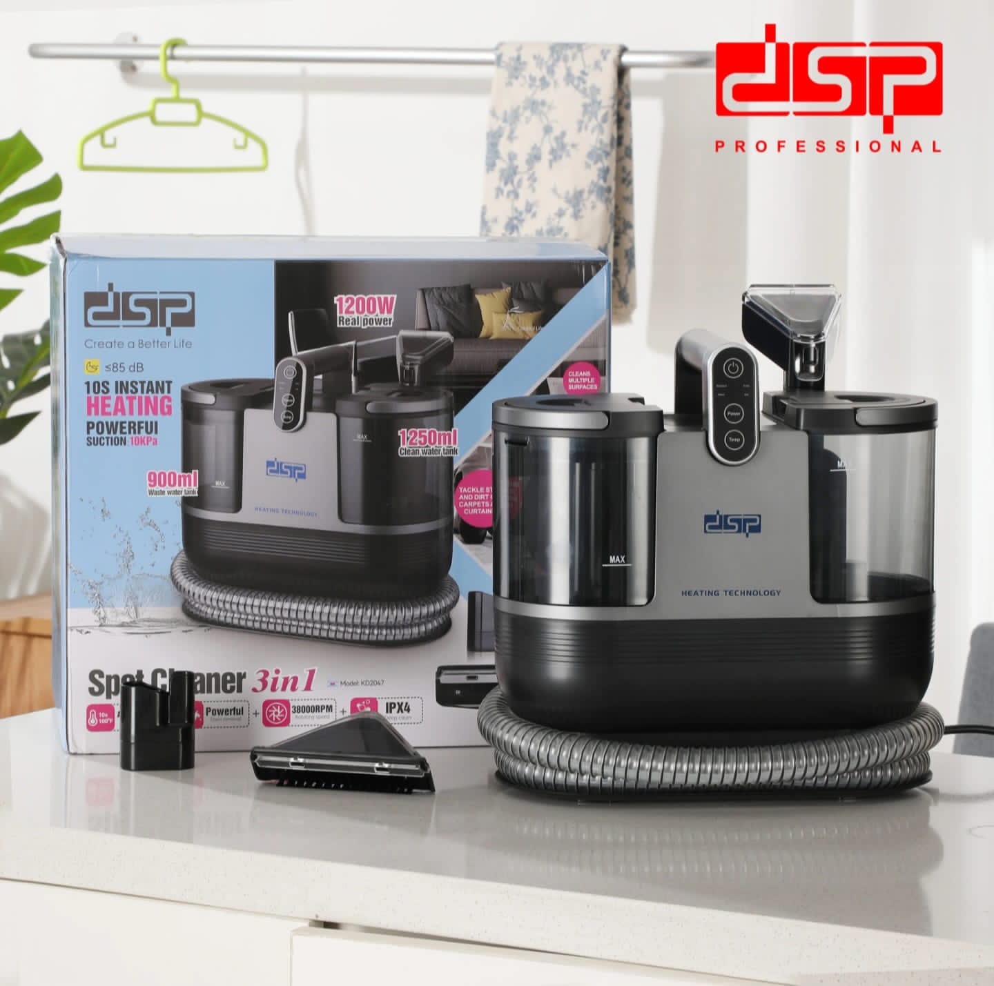 The DSP Professional 3-in-1 Spot Cleaner is a powerful and versatile household cleaning machine