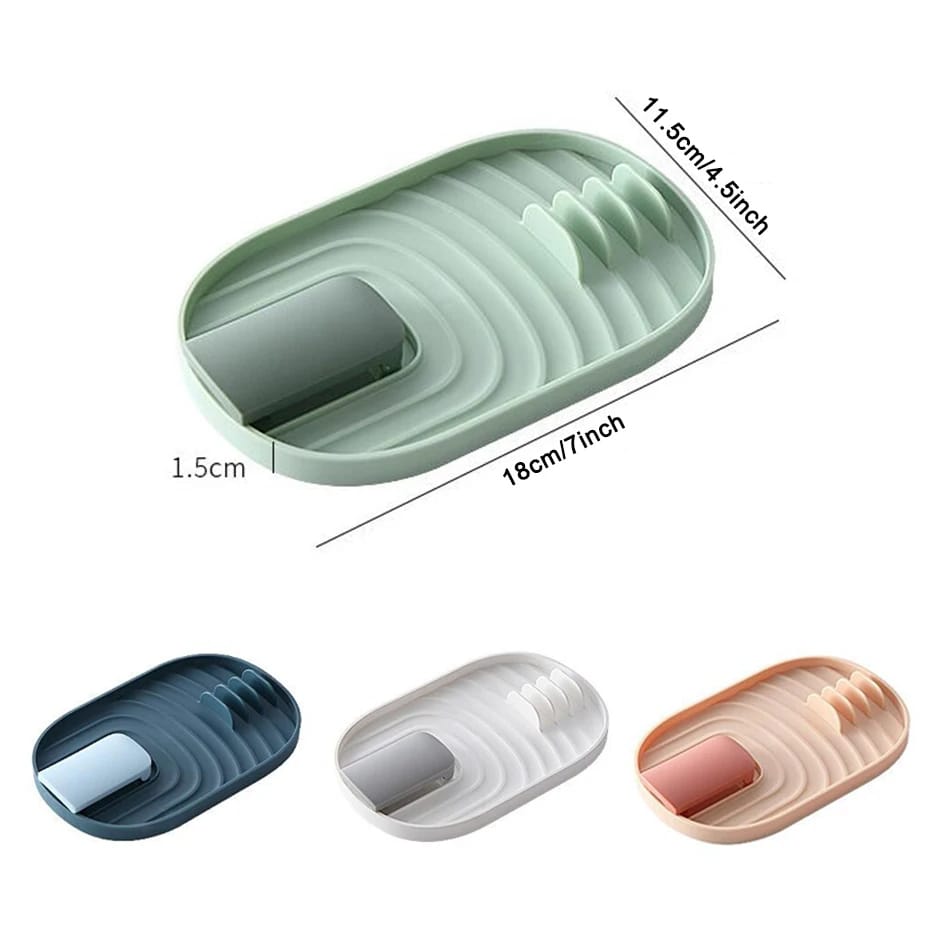 Nordic style pot lid holder, plastic kitchen spoon rest/holder