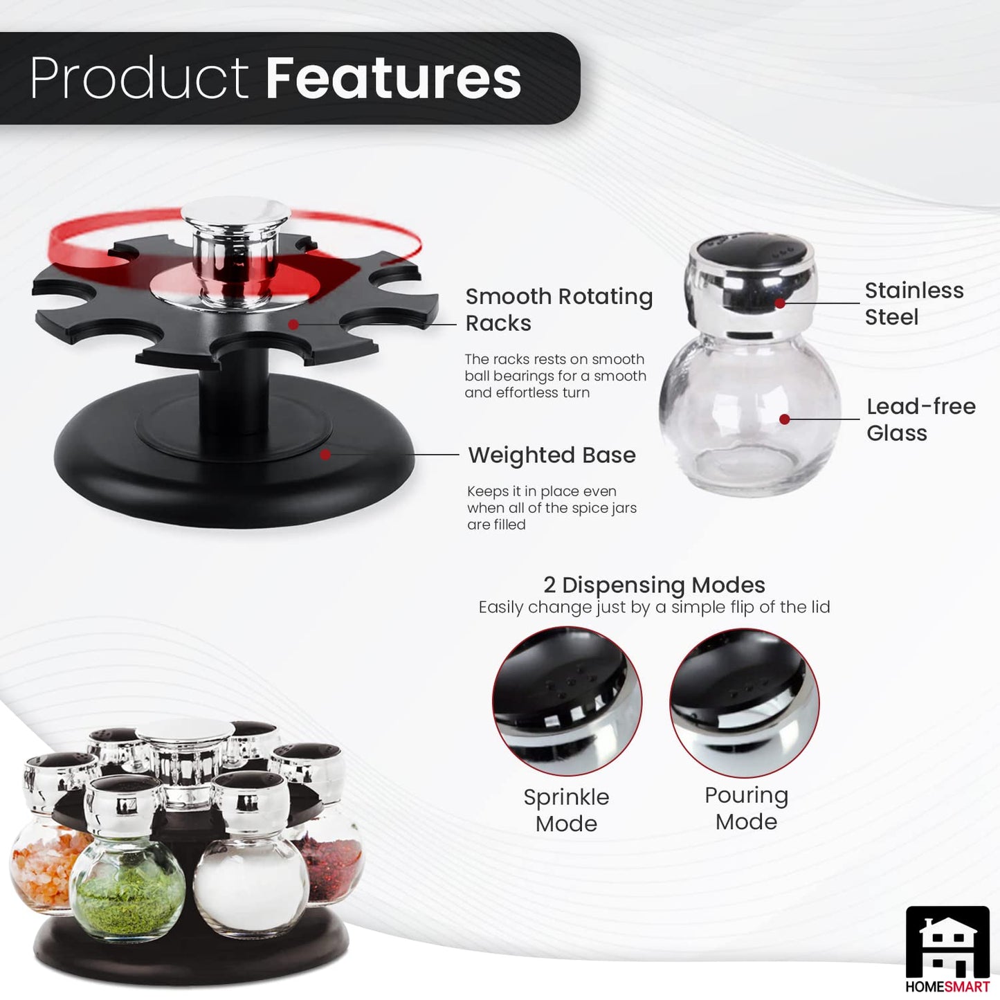 Revolving spice rack