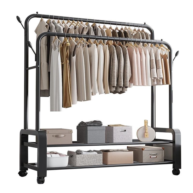 Double pole Sturdy Rack with wheels
