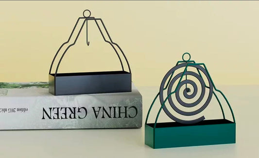 Nordic style Anti-scald mosquito cpil holder with a tray.