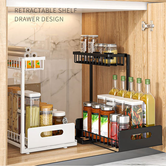 2 Tire Multipurpose Organizer With Slide Rails