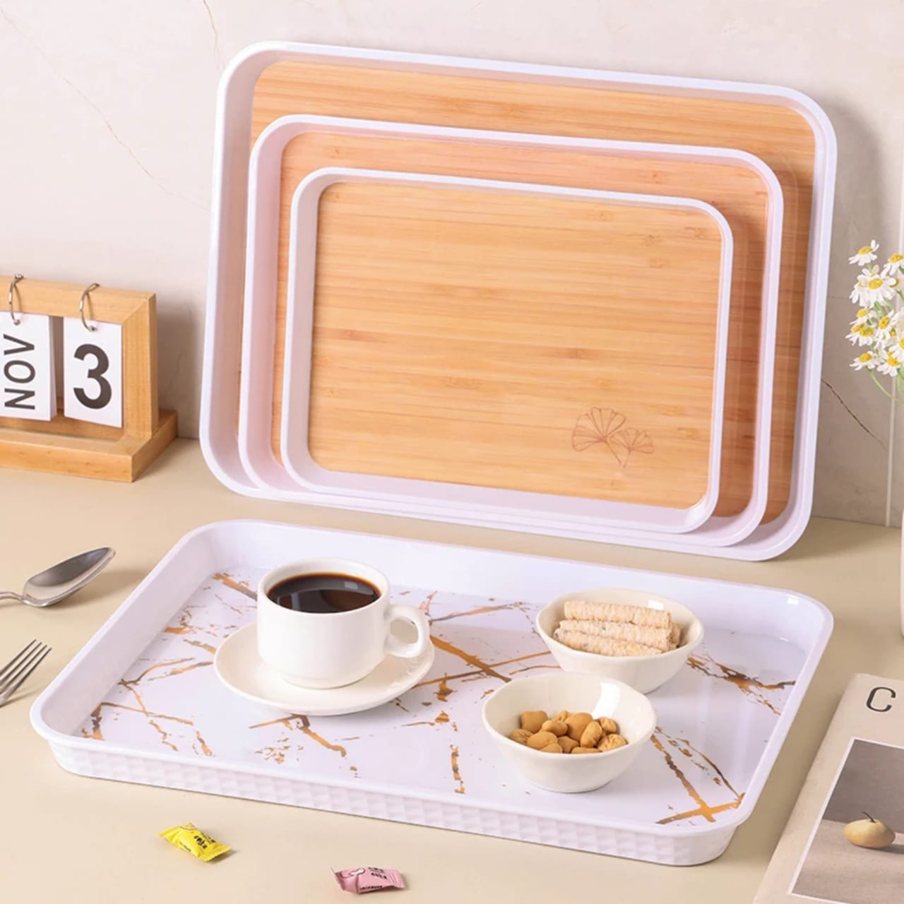 3PC Premium Serving & Storage Trays