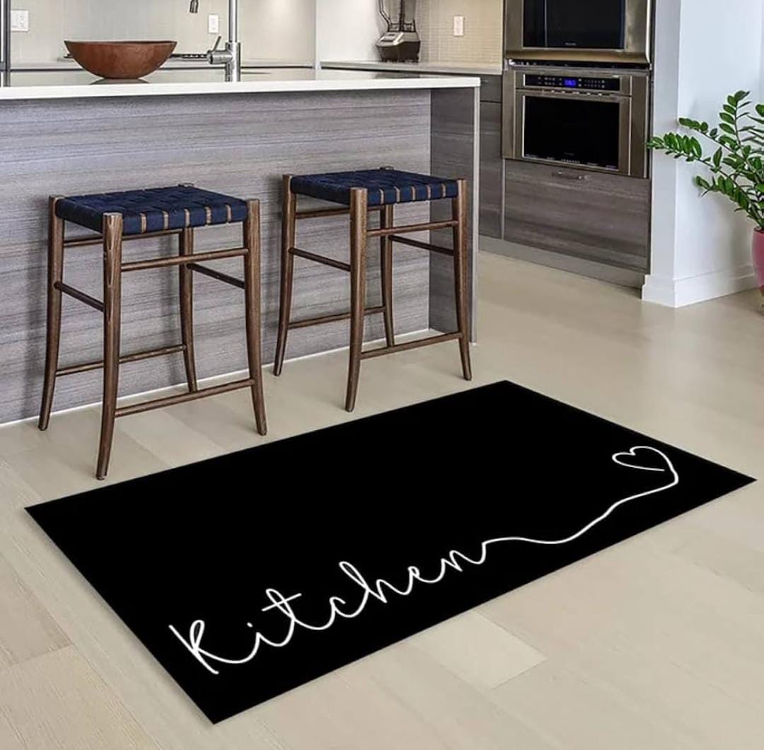Kitchen Rug Personalized Name Floor Mat, Non-Slip Backing Mat, Comfort Anti Fatigue Kitchen Mat, Decor for Home Room Hallway Laundry Sink Runner Rug