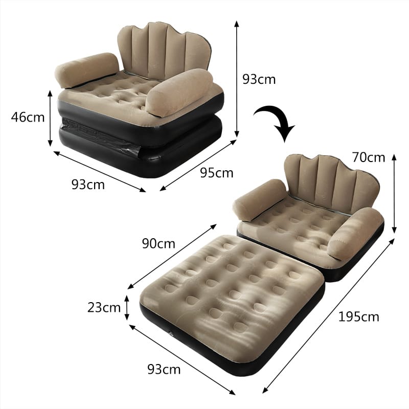 INFLATABLE SOFA or BED 2IN1
