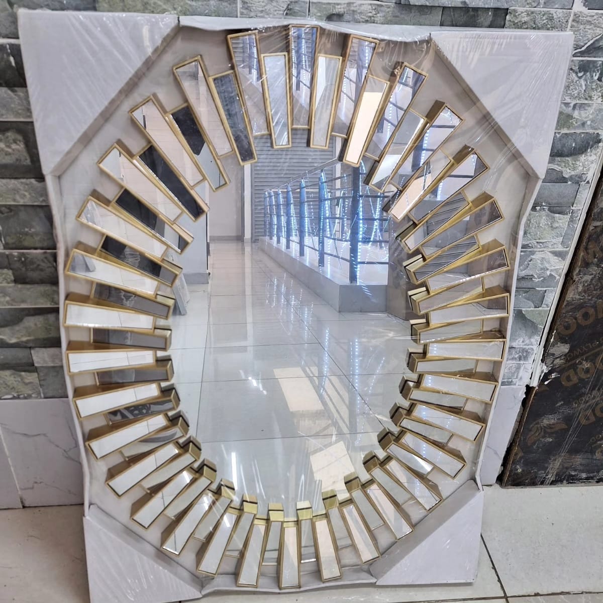 Sunburst Oval luxury wall decor mirror (Big size)