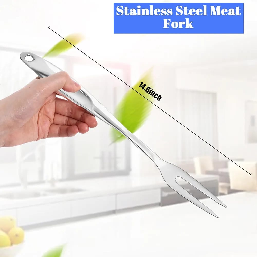 Silver Steel Meat  Fork