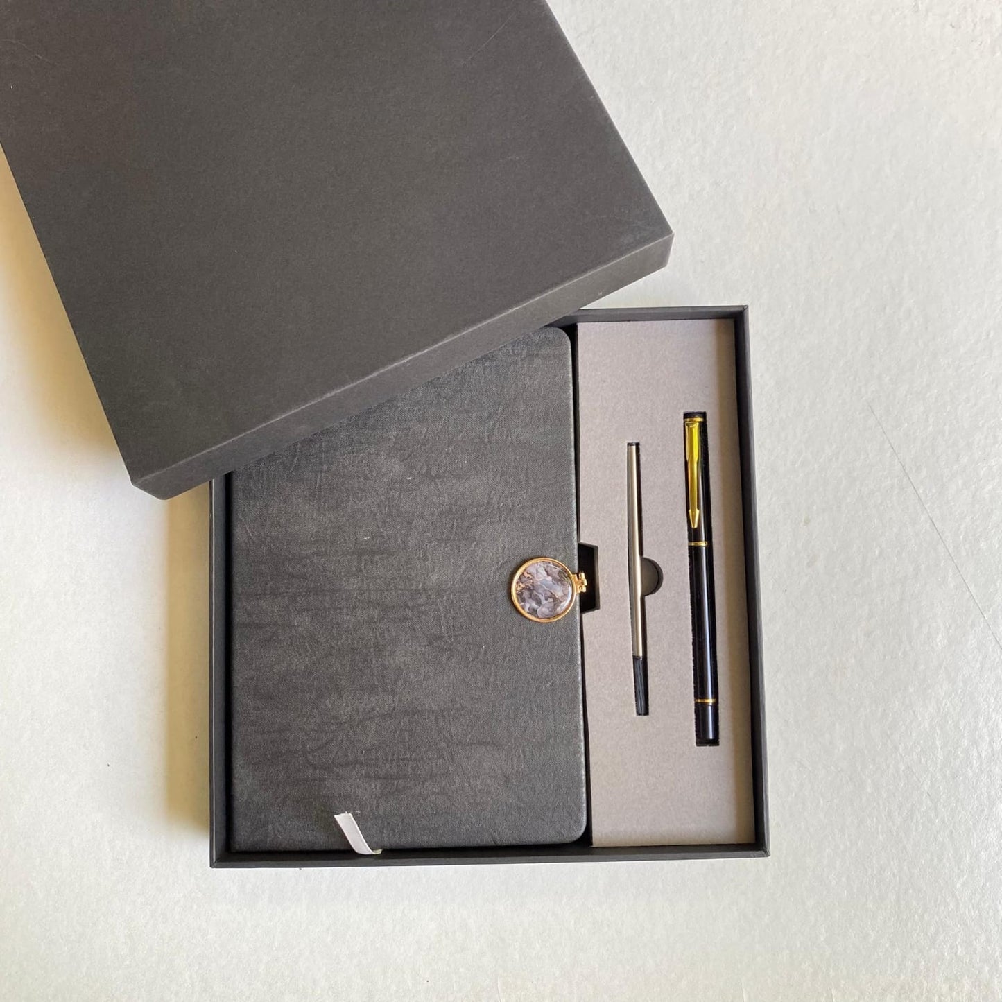 *Premium 3 in 1 A5 Executive Notebook Pen Gift Set - Gift Box & Bag Corporate Gifts Office Stationery, gift set notebook with spare pen