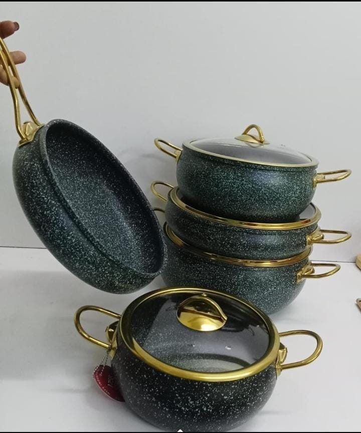 9PCS GRANITE COATING KITCHEN COOKWARE SET
