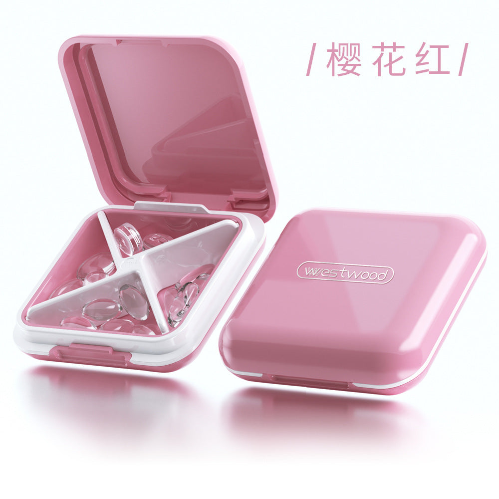 Small cute and portable daily pill box