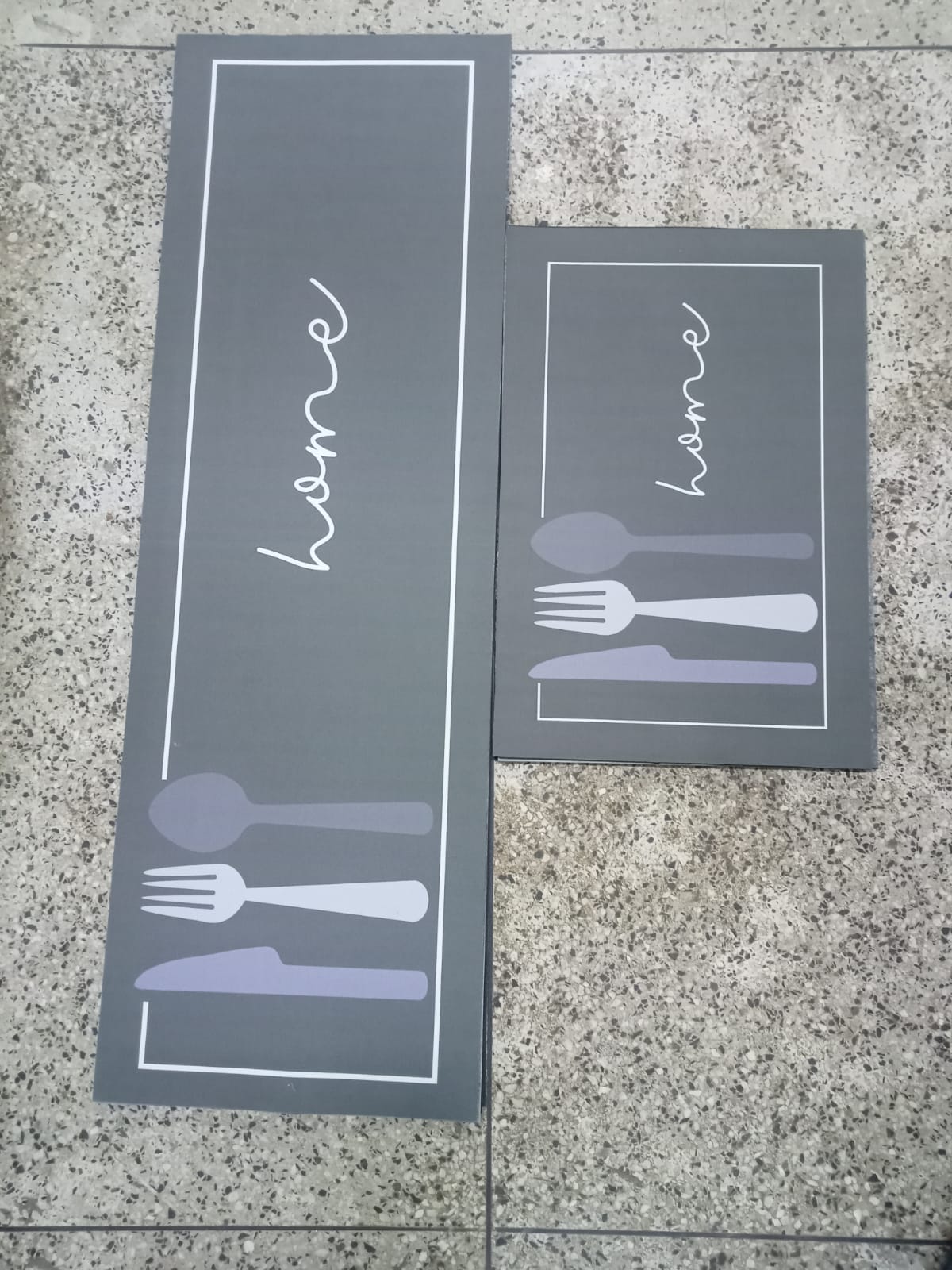 2pcs kitchen mats with rubber super non-slip underside