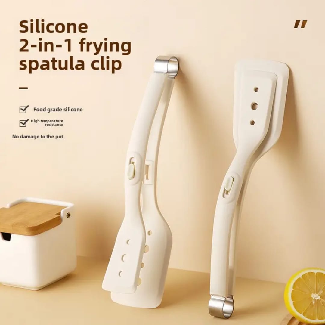 High quality 2in1 Silicone Spatula/Tongs