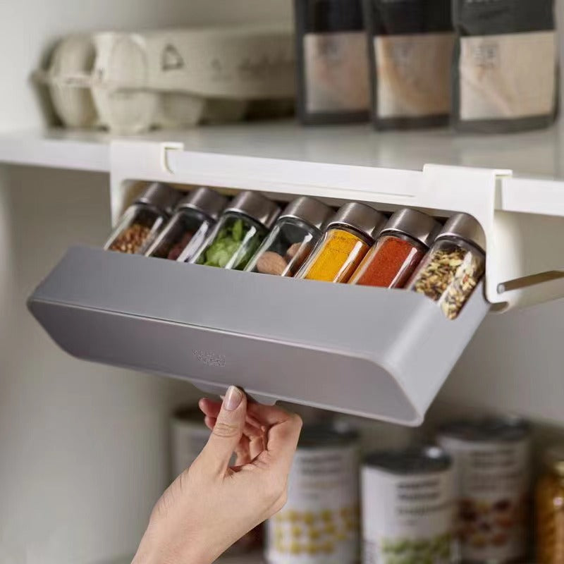 7pc under shelf spice holder rack