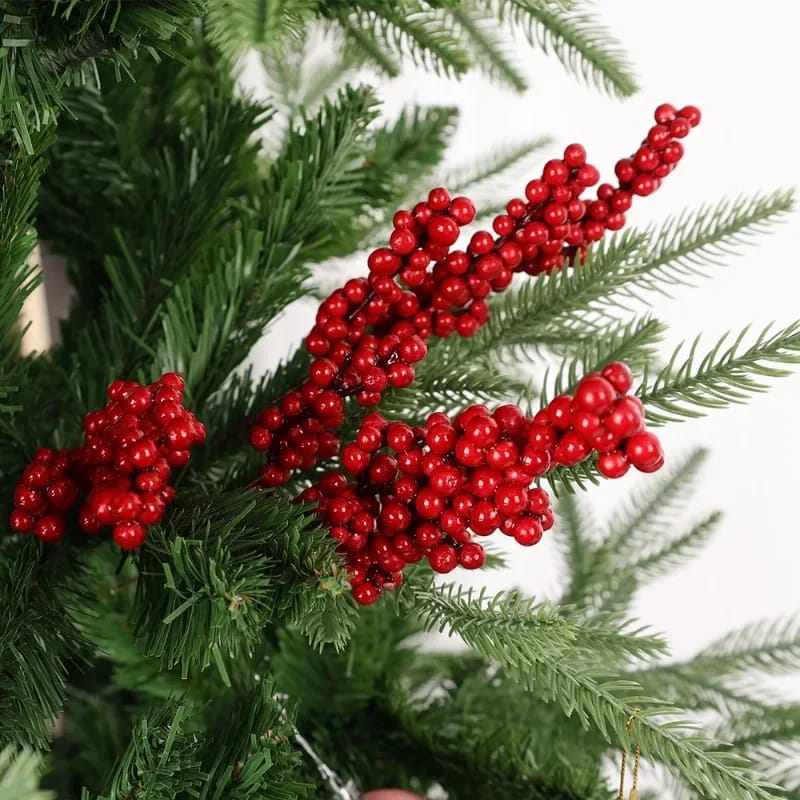 5pcs Artificial Red Berry Bouquet Christmas