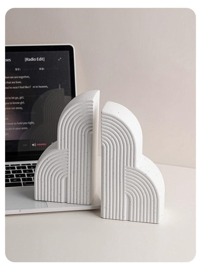 Arched bookend holders