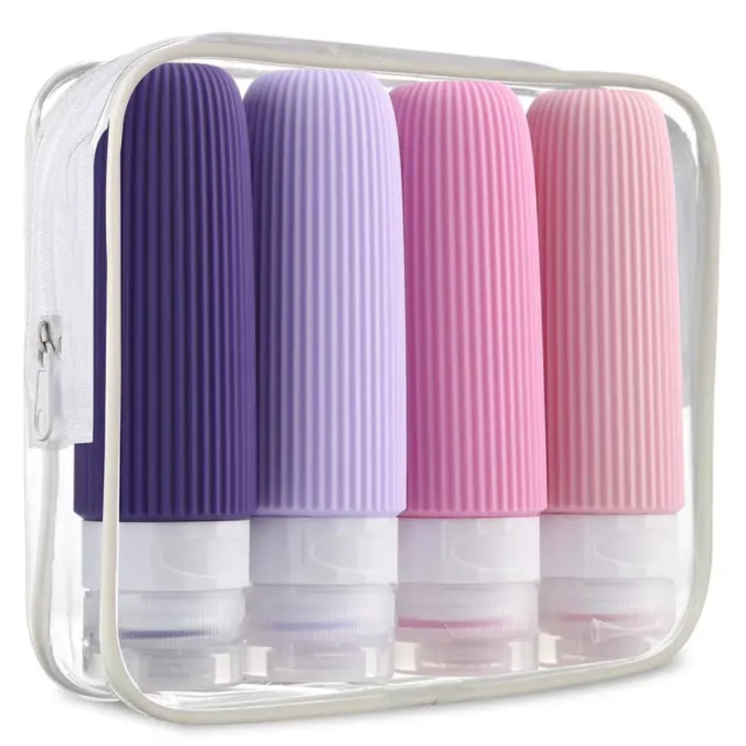Silicone big capacity colourful travel lotion bottles