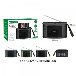 Bluetooth Speaker with Solar Panel