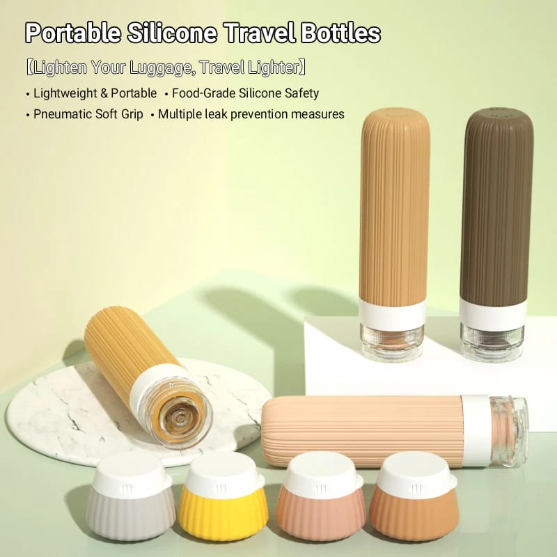 Big capacity colorful travel lotion bottles with cream bottles
