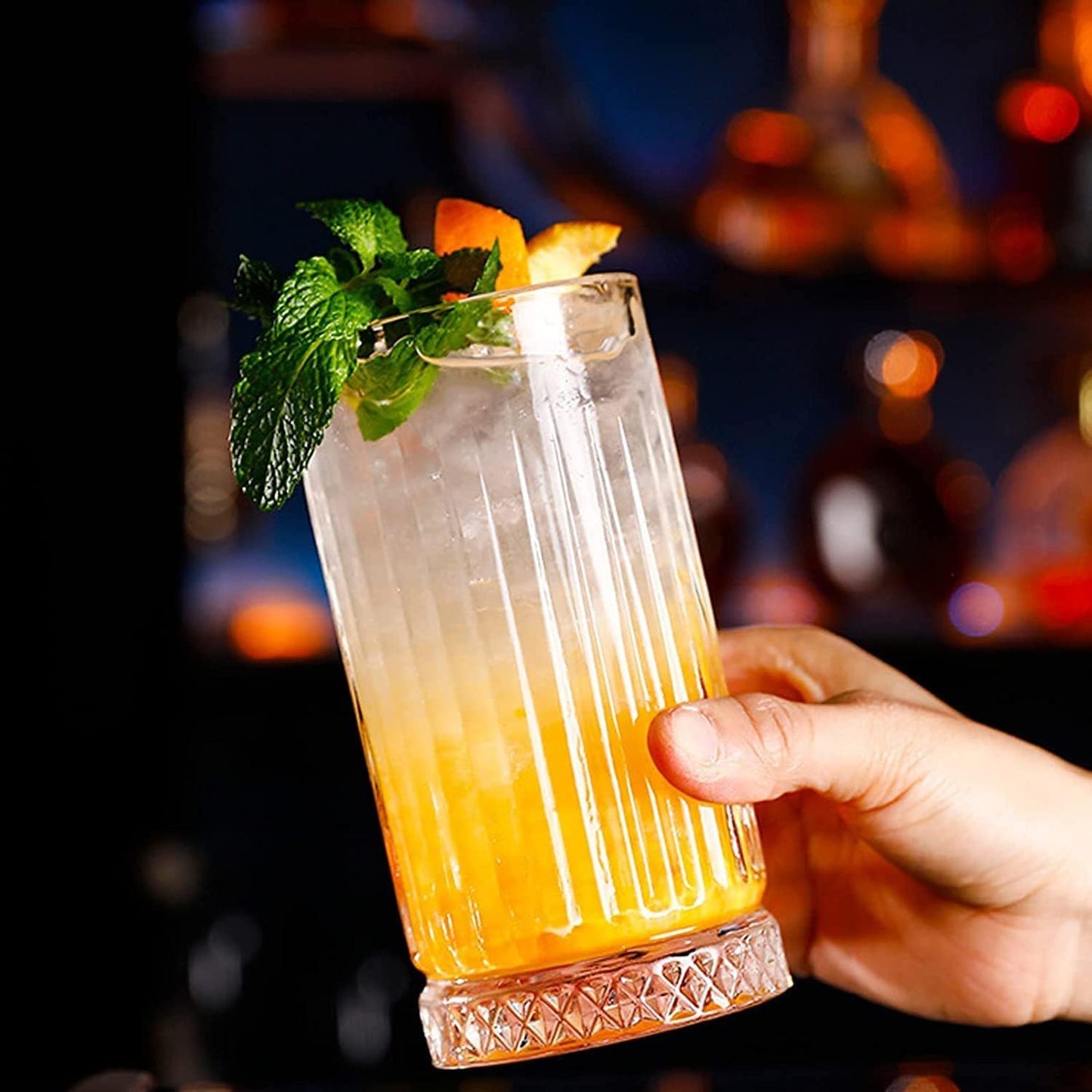 Ribbed high end Glass,sip in style