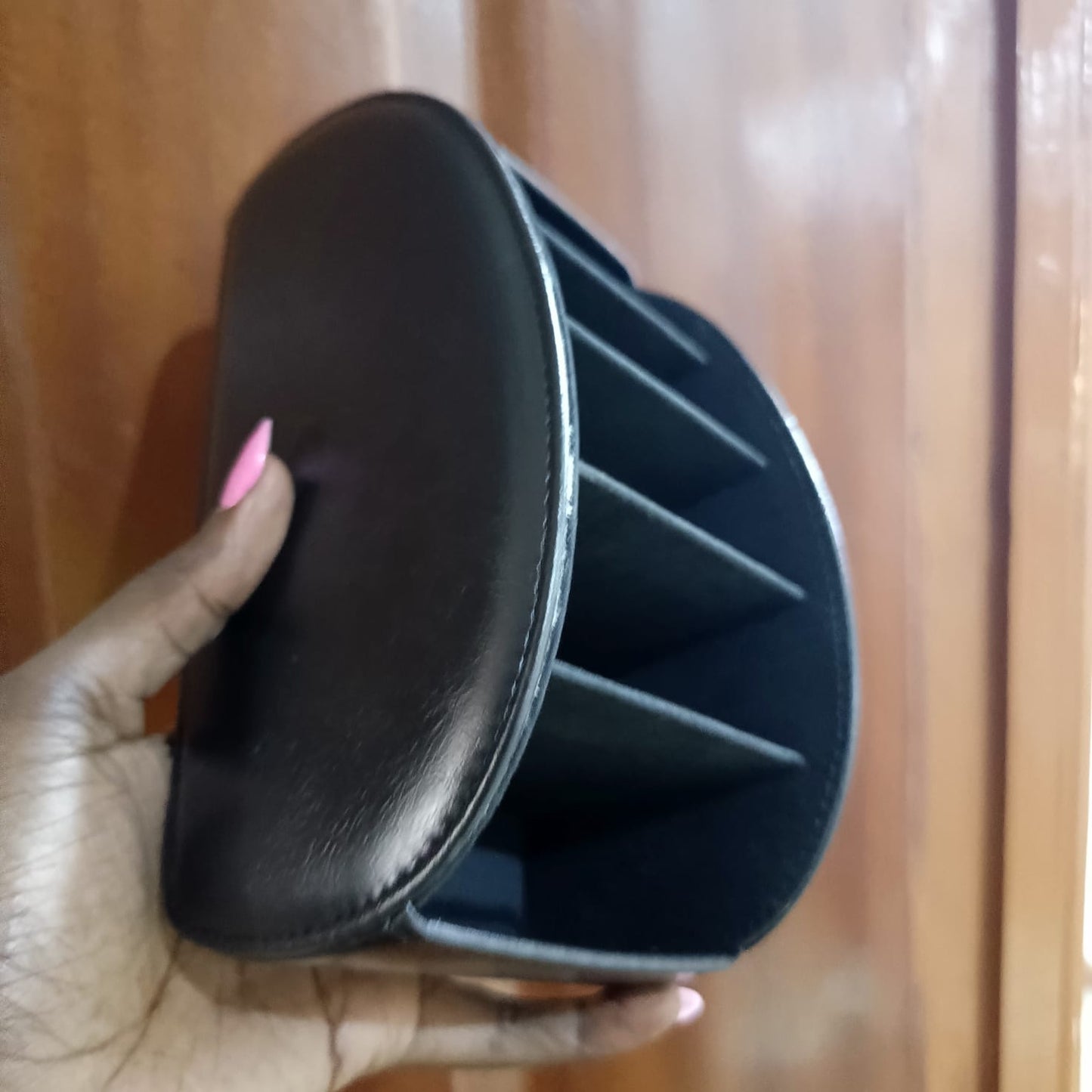 Pu Leather Remote Control Holder Storage