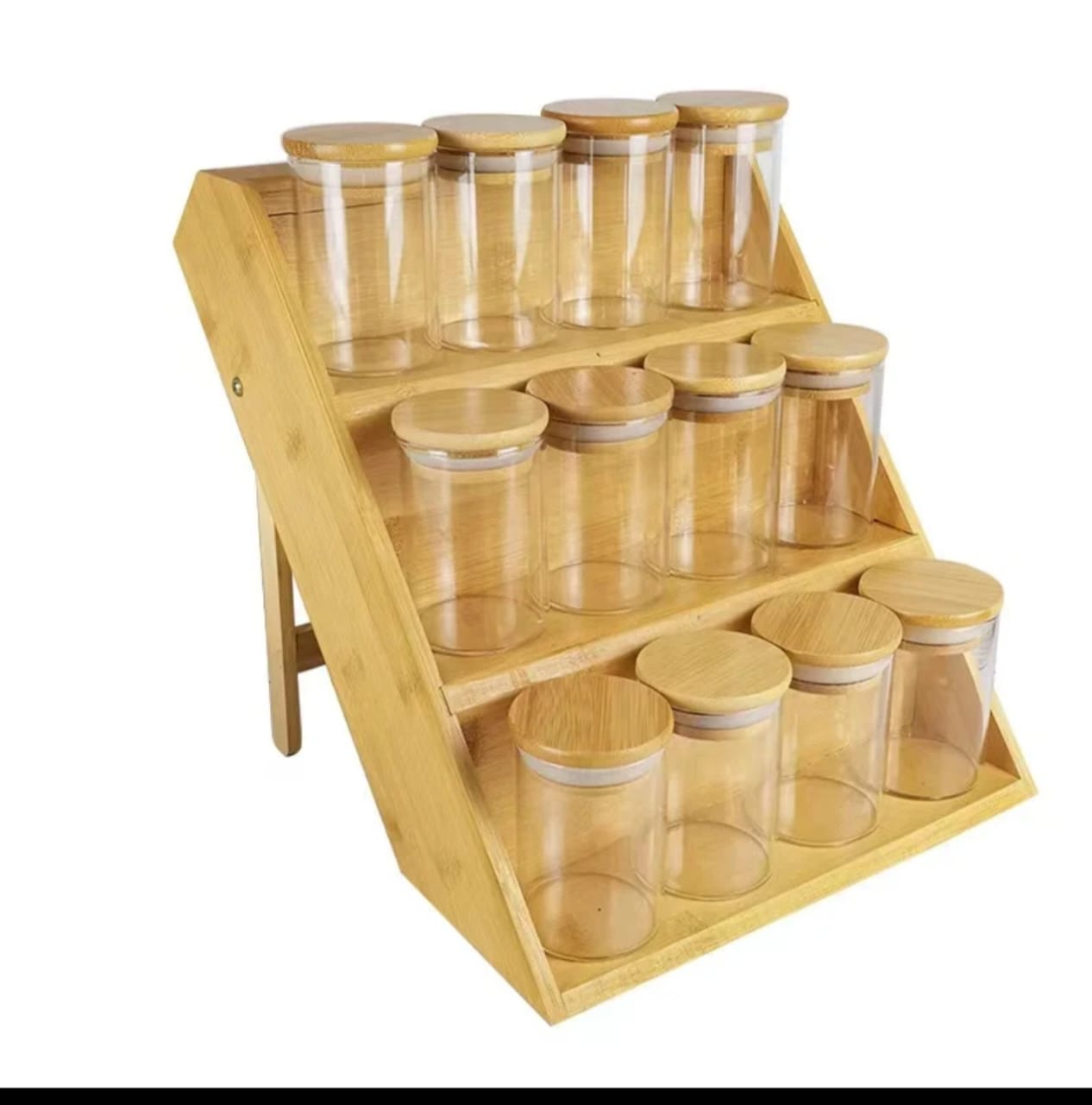 Foldable 3 Tier Seasoning Jar organiser
