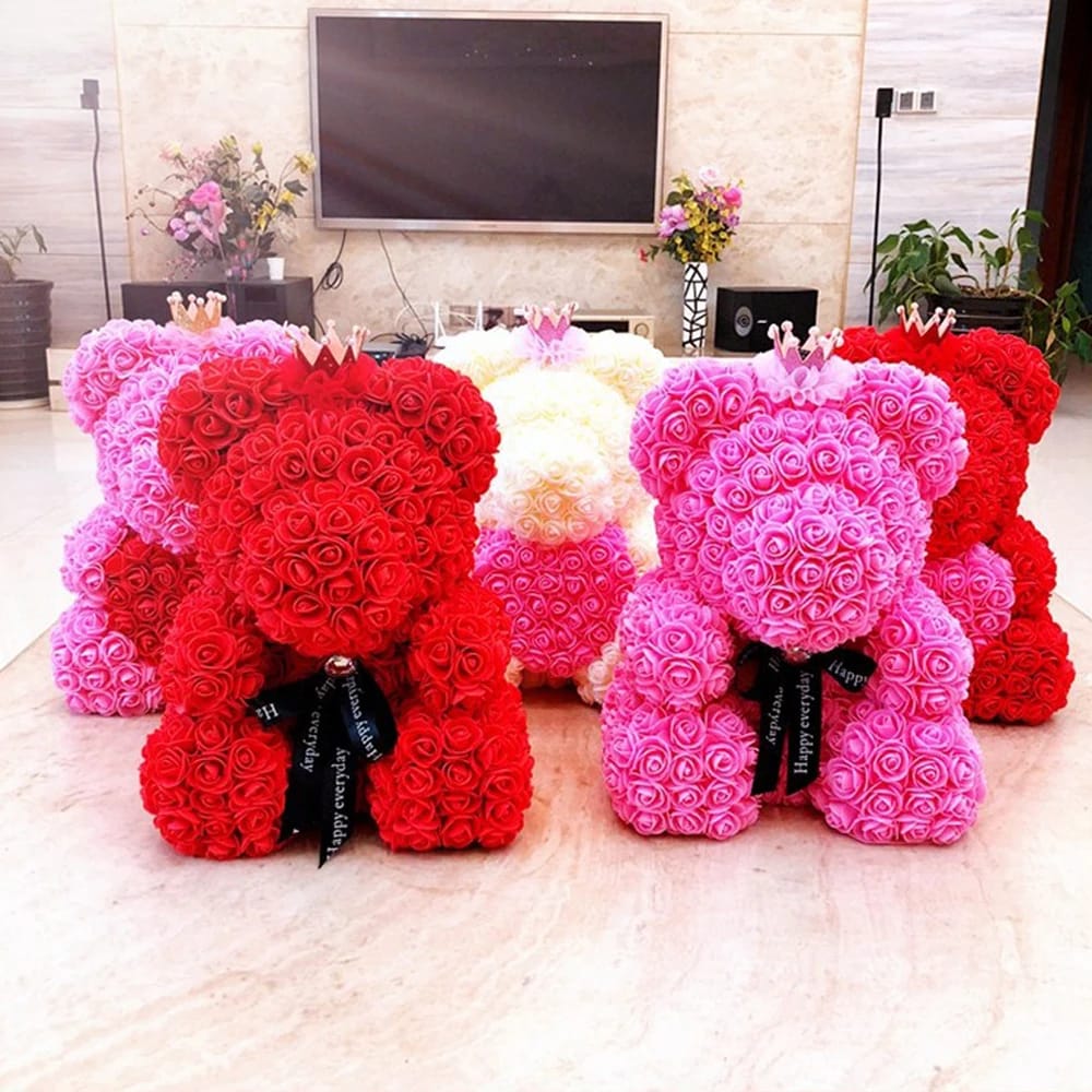 Artificial Flower Rose Bear, Universal for Festival Gift & Decoration