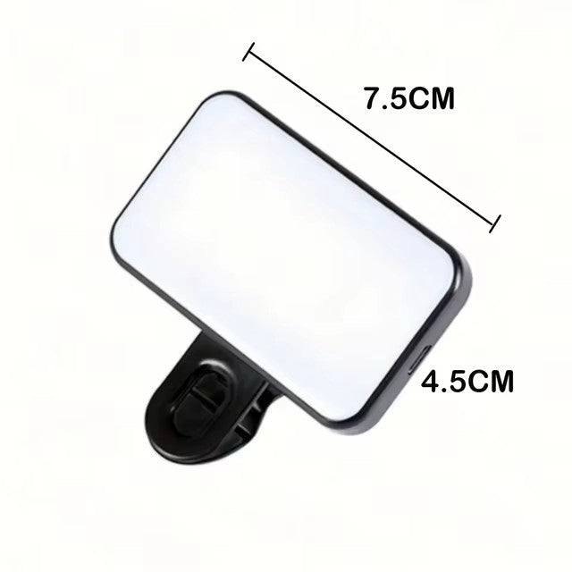 *Portable Mini Selfie fill light rechargeable 3 modes adjustable brightness clip for mobile phone computer fill lighy