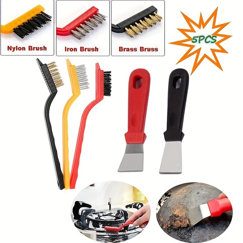 5pcs Kitchen Cleaning Brush Set