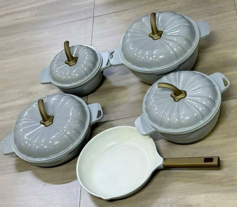9PCS USFE PUMPKIN Granite cookware set