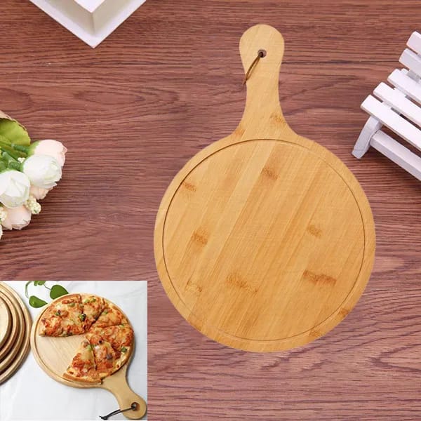 Bamboo pizza board plate