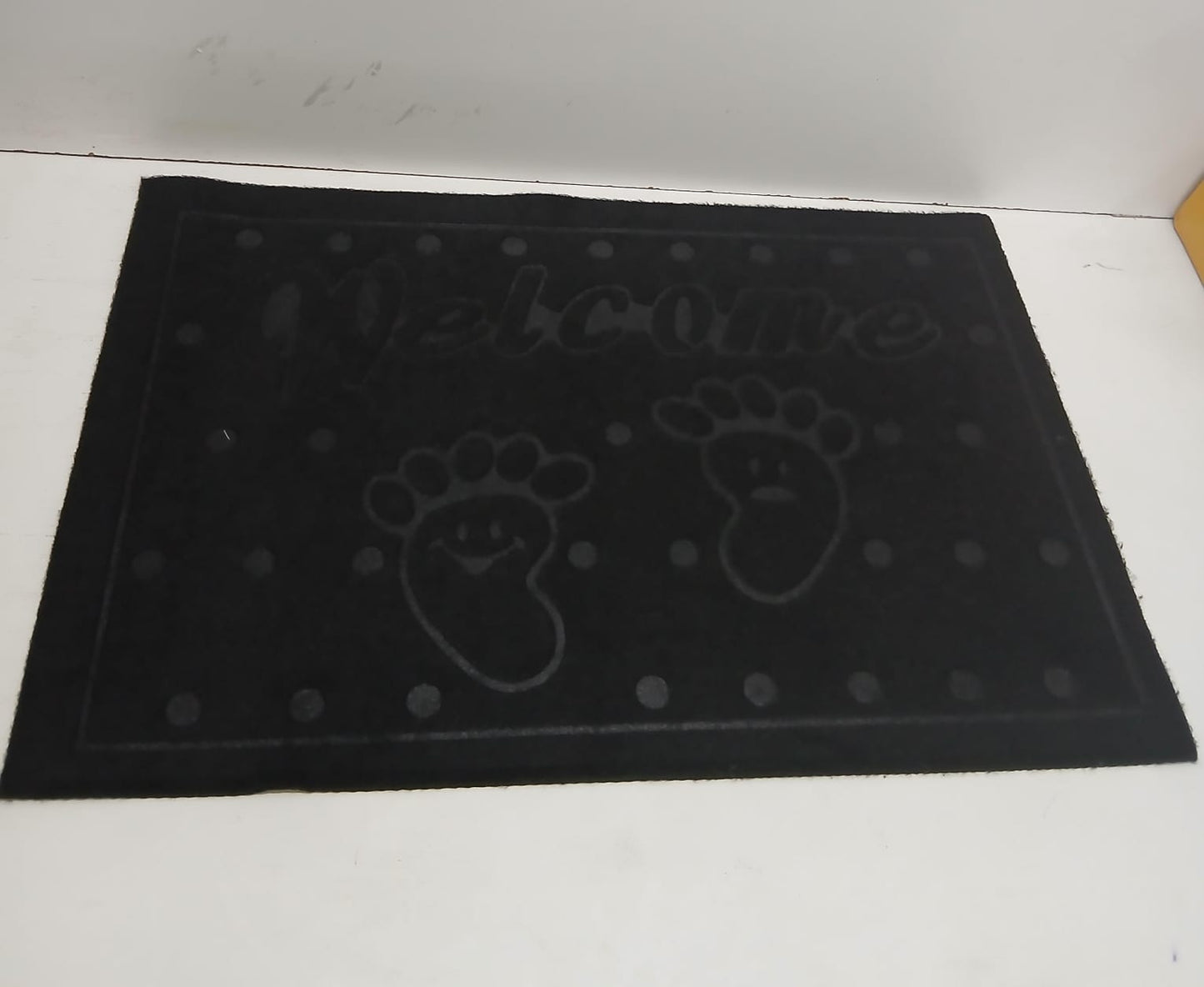 Heavy duty rubber welcome mat anti slip