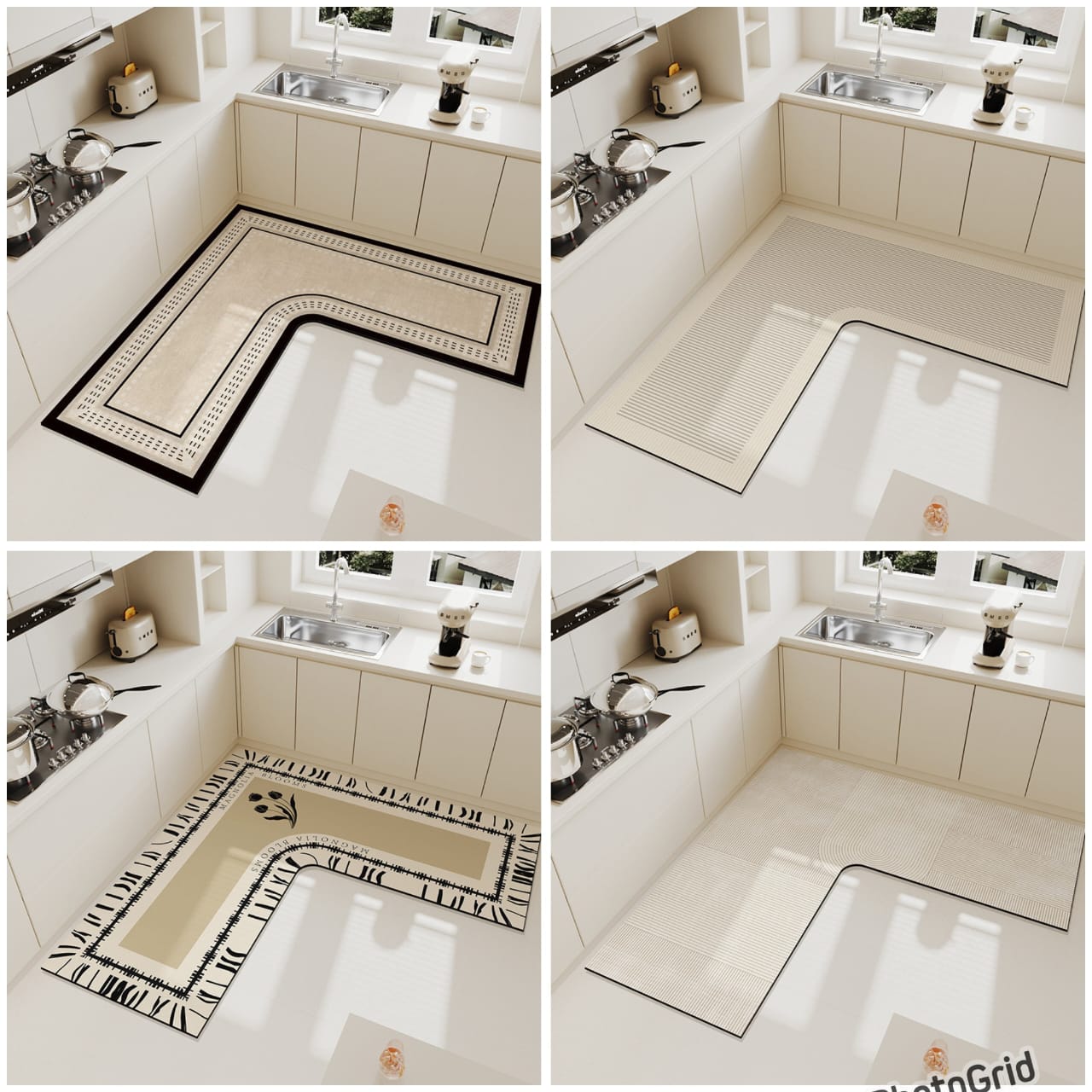 L-Shape Floor /kitchen Mat 1500/-